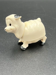 Little Playmates White 1980's Plastic Toy Sheep Moveable Legs Head - Picture 1 of 10