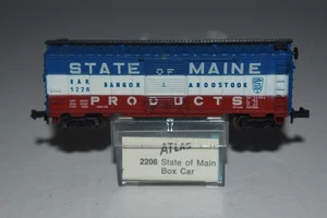 Boxcar scala N Atlas 2206 Bangor & Aroostook 40' porta singola 5220 C51920 - Foto 1 di 2
