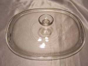 Pyrex längliche Klarglas Ersatzdeckel Kasserolle guter Zustand - Bild 1 von 1