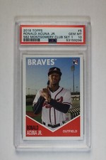 2018 Topps 582 Montgomery Club RONALD ACUNA #5 Set 1 Rookie PSA 10 Gem Mint RC