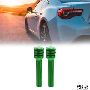 2pcs Car Door Lock Knobs Interior Door Lock Knob Aluminum Alloy for Car Green - Picture 1 of 7