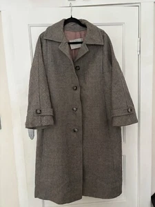 Vintage AQUASCUTUM Tweed Coat - Picture 1 of 11