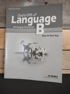 Abeka God's Gift of Language B Quiz and Test Key 3rd Ed. Pt # 13503812 - Picture 1 of 2