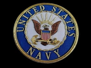 U.S MILITARY NAVY GOLD BULLION PATCH HAND MADE GOLD BULLION - Picture 1 of 8