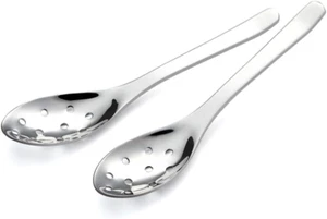 AOOSY Small Slotted Spoons,Modern Stylish Thick Heavy-Weight Short Handle Stainl - Picture 1 of 12