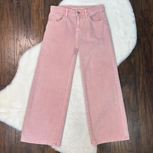 Old Navy Girls Jeans 12 Pink Baggy Wide Leg High-Rise Kids - Picture 1 of 11