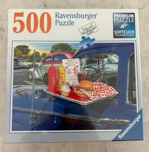 Rompecabezas Ravensburger 2017 500 piezas "Drive-thru Route 66" #82400 19,5" X 14,25" - Imagen 1 de 3