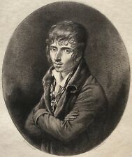 Portrait Of Millevoye After Pierre-Paul Prud'Hon 1758-1823 Achille Gilbert 1880