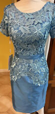 NEW JJ's House Size 2 Ocean Turquoise Blue Formal Lace Dress Mother Of The Bride