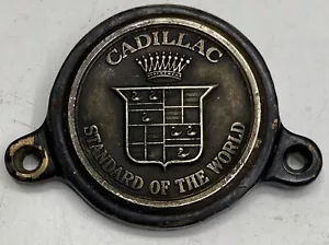 SELTENES ANTIKES MESSING CADILLAC STANDARD DER WELT KÜHLERABZEICHEN EMBLEM - Bild 1 von 5