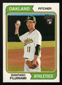 Shintaro Fujinami 2023 Topps Heritage #57 Rookie RC SSP Oakland Athletics #2 - Picture 1 of 2
