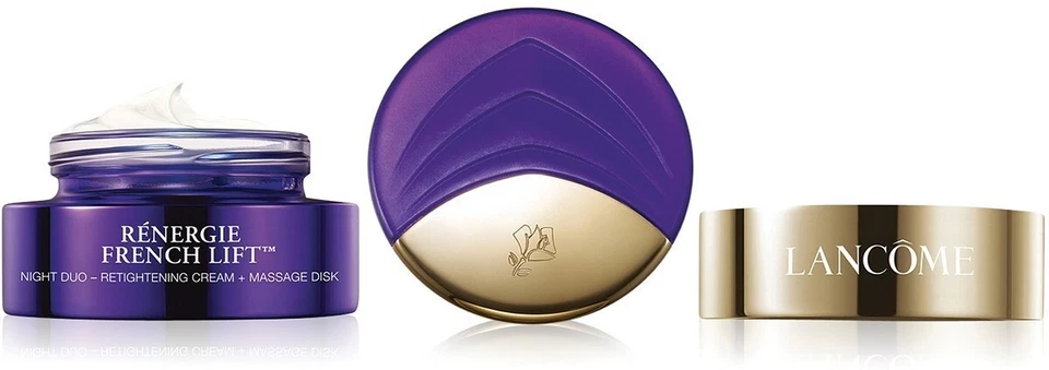 LANCOME RENERGIE FRENCH LIFT -NIGHT DUO - CREMA REAFIRMANTE + DISCO DE MASAJE - 1,7 OZ Foto 1 de 1
