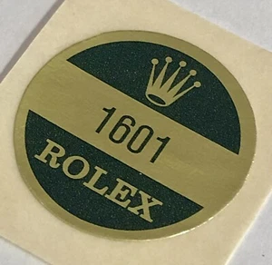 Adesivo Rolex 1601 Caseback Certificato Datejust Acciaio Perpetuo CASE BACK OEM - Foto 1 di 3