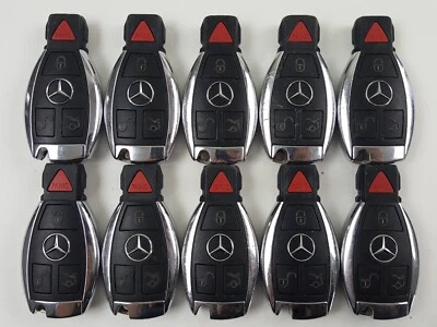LOTE ORIGINAL NKLG DE 10 OEM MERCEDES BENZ LLAVE INTELIGENTE MENOS ENTRADA MANDO A DISTANCIA CROMO FOB Foto 1 de 4