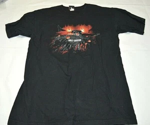 Camiseta Harley Davidson Motorcycles EST 1903 cuello redondo negra talla grande - Imagen 1 de 5