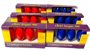24 Light Keeper Pro Replacement Red Blue C9 Bulbs For Christmas String Lights - Picture 1 of 4