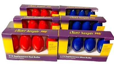 24 Light Keeper Pro Replacement Red Blue C9 Bulbs For Christmas String Lights - Image 1 of 4