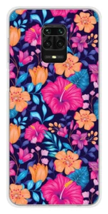 Coque en silicone imprimée compatible Xiaomi Redmi Note 9 Pro Fleurs Exotiques - Picture 1 of 3