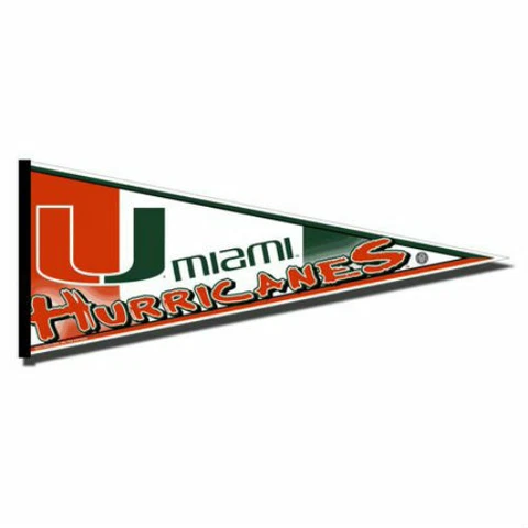 University of Miami 12"x30" Premium Felt Pennant Official License Cover