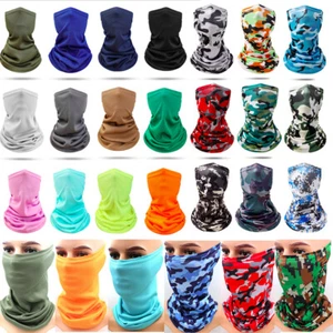 Multi-Use Face Mask Cover Scarf Neck Wrap Gaiter Cap Elastic Tube Pretty Bandana - Picture 1 of 26