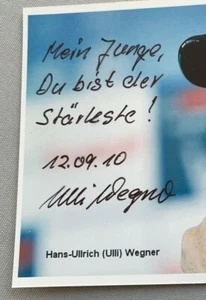 HANS-ULLRICH WEGNER legendärer Boxtrainer signed Foto 10x13 + Zitat RARITÄT - Picture 1 of 1