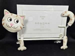 Cuadro Sonoma Life Style 4x6 2002 vintage, gato atigrado sonriente de ojos grandes, ¡dinámico! - Imagen 1 de 8