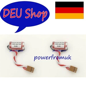 2pc New Akku Für Omron 3G2A9-BAT08 C500-BAT08 3.6V CQM1/CQM2 PLC Li-ion Battery - Zdjęcie 1 z 3