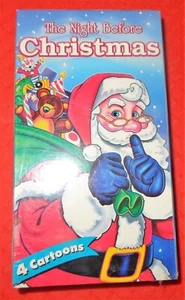 NEW SEALED VHS TAPE THE NIGHT BEFORE CHRISTMAS 4 CARTOONS 1999 GOOD TIMES - Foto 1 di 3