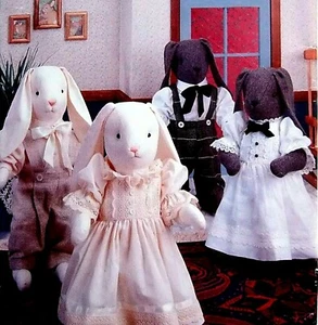 7981 406 Vogue Boy Girl Bunnies & Clothing Sewing Pattern 1991 19" UNCUT - Imagen 1 de 3