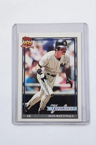 Rare 1991 Topps DON MATTINGLY ERROR Baseball Card #100 New York Yankees - Picture 1 of 2