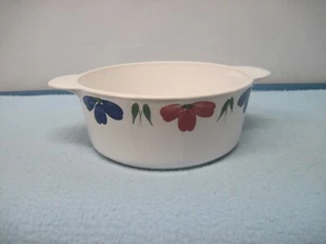 Corning Ware 1156 Auflaufform Burgund Kobalt Blumen Design - Bild 1 von 6
