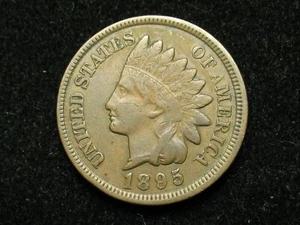 OLD COIN SALE! XF+ 1895 INDIAN HEAD CENT PENNY w/ DIAMONDS & FULL LIBERTY #92! - Picture 1 of 2
