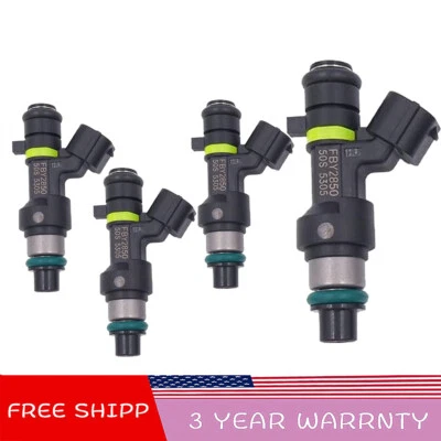 Conjunto de 4 injetores de combustível para Nissan 2009-2014 Cube 2009-2015 Tiida 2013-2017 NV200 - Imagem 1 de 4