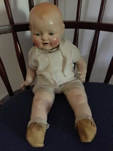 Vintage Composition Baby Doll 18” E. I. H. Co. Inc. (C) Original Outfit - Picture 1 of 10