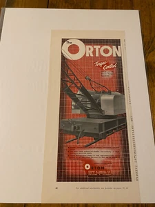 Vintage 1952 Orton Railroad Kran Drehmomentsteuerung Zug Anzeige - Bild 1 von 1