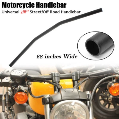 Barra de arrastre de manillar de motocicleta de 7/8" para Harley Sportster XL 883 1200 personalizada Foto 1 de 4