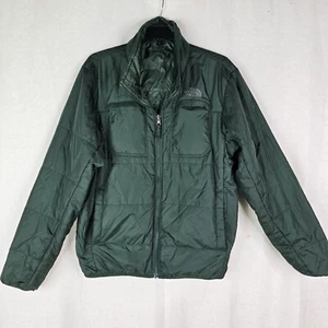 The North Face Mens Medium Green Nylon Reversible Full Zip Jacket Lightweight  - Picture 1 of 17