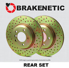 REAR SET BRAKENETIC Sport Cross Drilled Brake Disc Rotors BNS35002.CD