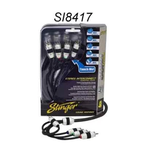 Stinger SI8417 4-Channel RCA Interconnect 17 ft Cable 8000 Series Car Audio - Picture 1 of 10
