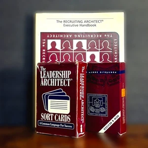 Leadership Architect Sort Cards + Recruiting Handbook HR Talent Tool Set - Picture 1 of 8