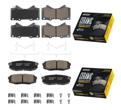 Pastillas de freno delanteras traseras de cerámica para Toyota Land Cruiser 2008-2021 5,7 L especificaciones originales Foto 1 de 4