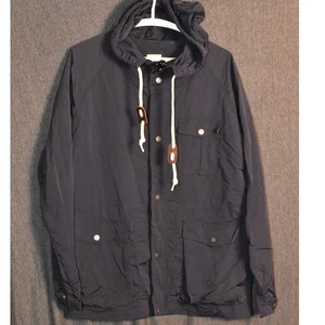 Flint and Tinder Men's Large Ridge Shell Jacket Blue Made in USA Full Zip Nylon - Picture 1 of 13