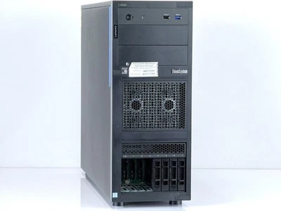Lenovo ThinkSystem ST250 Server Tower PC i3 9300T 16GB RAID 930-8i 12G 2x PSU - Bild 1 von 4