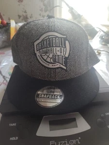 Gorra Snapback Salón de la Fama del Baloncesto de la NBA para Hombres OS Gris Espiga Mezcla de Lana - Imagen 1 de 4