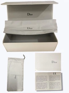 Genuine Christian Dior Designer Case Set Folding Box, Pouch, Cloth & Card - Picture 1 of 6
