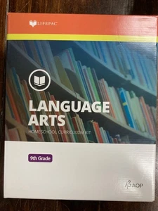 LIFEPAC® English I  AOP 9TH Grade Complete Set Homeschool Curriculum NEW! - Picture 1 of 5
