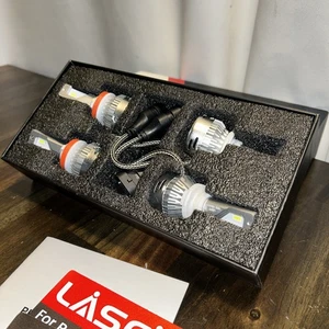 Lasfit H11 LED Headlight Bulb White Low Beam Conversion Kit 6000LM Super Bright - Picture 1 of 9