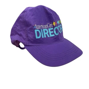 Cappello da regista ragazza americana vintage viola nylon promo berretto piacevole anni 90 RARO - Foto 1 di 4