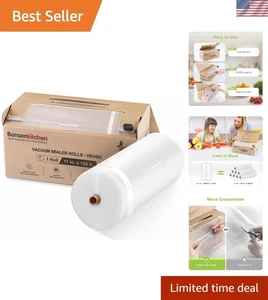 [2025 Nuovo] Rotoli Sacchetti Sigillanti Sottovuoto 11” X 150’ con Taglierina per Conservazione Alimenti, Co - Foto 1 di 11