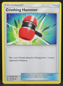 Crushing Hammer 115/149 SM Base Set Pokémon Normal Poco Común - LP - Imagen 1 de 2